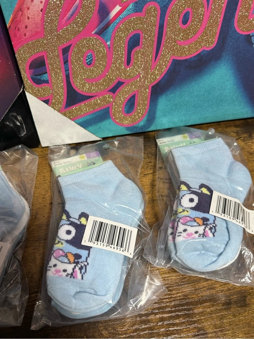 Bluey Character Toddler Ankle Easter Socks, (3) 3-Pack (9 total pairs) Sz 4T-5T